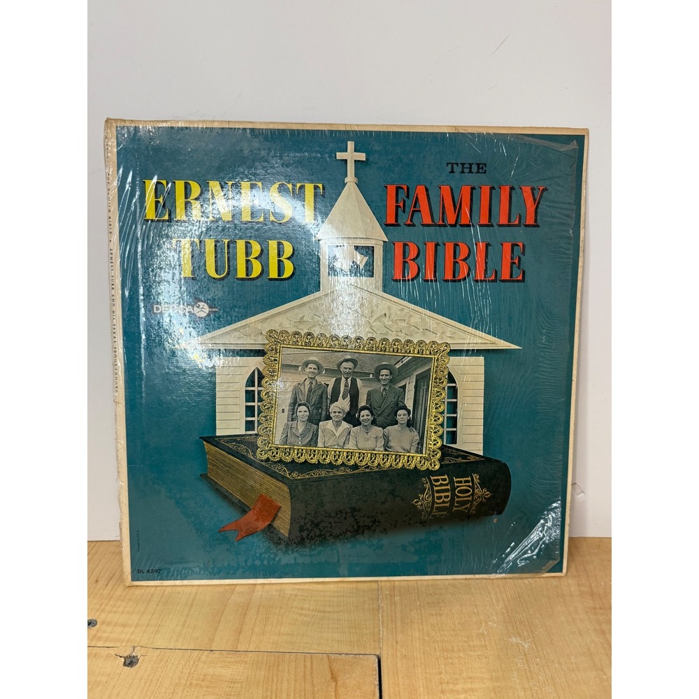 Ernest Tubb The Family Bible Vinyl LP Decca Records DL 4397 Country Gospel